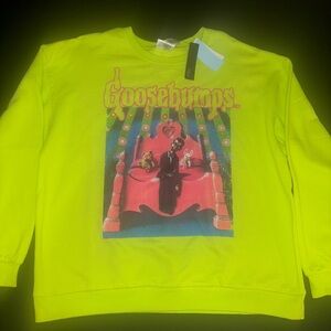 Neon Green Goosebumps Sweatshirt NWT